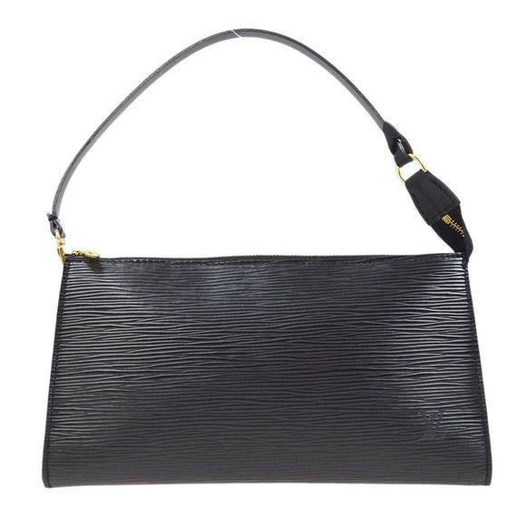 Louis Vuitton Pochette Accessoires Handbag Black Epi - Picture 1 of 9